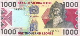 CARTAMONETA ESTERA - SIERRA LEONE - Repubblica - 1.000 Leones 04/08/1993

FDS