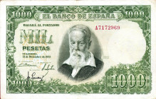 CARTAMONETA ESTERA - SPAGNA - Francesco Franco Caudillo (1939-1975) - 1.000 Pesetas 31/12/1951 (1953) Pick 143

qBB