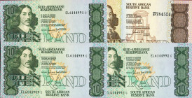 CARTAMONETA ESTERA - SUD AFRICA - Repubblica (1960) - 20 Rand (1978-93) Pick 121 Assieme a 10 rand (3) - Lotto di 4 biglietti

FDS