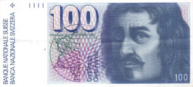 CARTAMONETA ESTERA - SVIZZERA - Confederazione - 100 Franchi

BB+