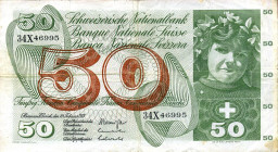 CARTAMONETA ESTERA - SVIZZERA - Confederazione - 50 Franchi 10/02/1971

qBB