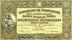 CARTAMONETA ESTERA - SVIZZERA - Confederazione - 5 Franchi 20/01/1949

qBB