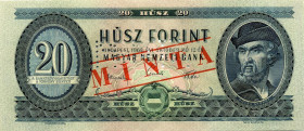CARTAMONETA ESTERA - UNGHERIA - Repubblica - 20 Fiorini 12/10/1962 Pick 169s MINTA

SPL
