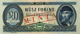 CARTAMONETA ESTERA - UNGHERIA - Repubblica - 20 Fiorini 24/08/1960 Pick 169s MINTA

SPL