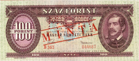 CARTAMONETA ESTERA - UNGHERIA - Repubblica - 100 Fiorini 23/05/1957 Pick 171s MINTA

BB+