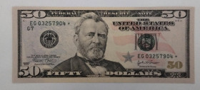 CARTAMONETA ESTERA - U.S.A. - 50 Dollari Serie 2004 asterisco Lievi ondulazioni

FDS