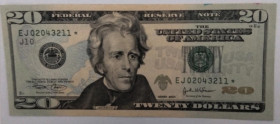 CARTAMONETA ESTERA - U.S.A. - 20 Dollari Serie 2004 asterisco

BB+