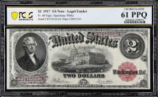 Fr. 60. 1917 $2 Legal Tender Note. PCGS Banknote Uncirculated 61 PPQ.

Uncirculated with PCGS Banknote's all-important PPQ qualifier.

Estimate: $...