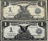 Lot of (2). Fr. 233 & 236. 1899 $1 Silver Certificate. Fine & Choice Very Fine.

Pinholes and edge wear are on the Fine note.

Estimate: $250.00- ...