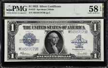 Fr. 237. 1923 $1 Silver Certificate. PMG Choice About Uncirculated 58 EPQ.

Estimate: $100.00- $150.00