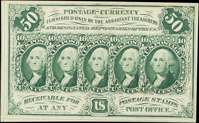 Fr. 1312. 50 Cents. First Issue. Choice About Uncirculated.

A popular denomin...
