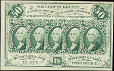 Fr. 1312. 50 Cents. First Issue. Choice About Uncirculated.

A popular denomination from the First Issue.

Estimate: $70.00- $90.00