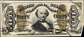 Lot of (8). Fr. 1226, 1255, 1256, 1291, 1294, 1324 & 1381. Third Issue. 3 Cents to 50 Cents Very Fine to About Uncirculated.

Damage/issues are foun...