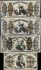 Lot of (4). Fr. 1294, 1339, 1347, & 1362. 50 Cents. Third Issue. About Uncirculated to Uncirculated.

Fr. 1347 is in AU condition and has an Annotat...