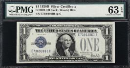 Fr. 1602. 1928B $1 Silver Certificate. PMG Choice Uncirculated 63 EPQ.

Attractive embossing is readily noticed through the third party holder.

E...