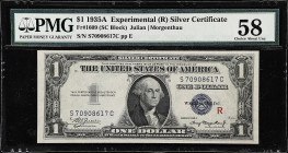 Fr. 1609. 1935A $1 Silver Certificate. PMG Choice About Uncirculated 58.

S-C block. R experimental.

Estimate: $200.00- $300.00