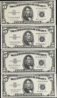 Lot of (4) Fr. 1706, 1706*, 1707 & 1708. 1953-53B $5 Silver Certificates. Choice Uncirculated.

One of the notes is a replacement. All are in Choice...