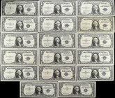Lot of (17) 1935A-57B $1 Silver Certificates. Fine to Choice Uncirculated.

All are in ChCU condition except for the 1957 $1 replacement in Fine con...