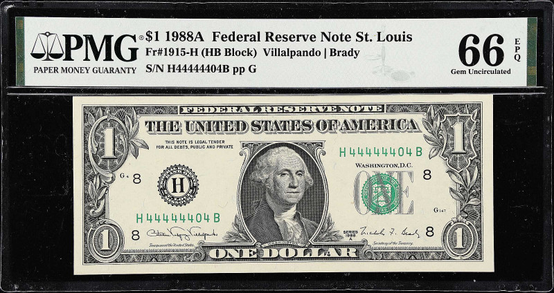 Lot of (3). Fr. 1915-H, 1940-L & 1996-L. 1988A-2013 $1, $2 & $5 Federal Reserve ...