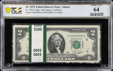 Pack of (100) Fr. 1935-F. 1976 $2 Federal Reserve Note. Atlanta. PCGS Banknote Choice Uncirculated 64.

Full pack of Atlanta 1976 $2's. $200 in face...