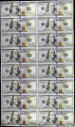 Uncut Sheet of (16) Fr. 2187-F. 2009A $100 Federal Reserve Notes. Atlanta. Uncirculated.

Minor corner bends due to tube storage.

Estimate: $2000...