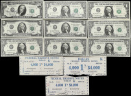 Lot of (9) 1963A-2017 $1, $2 & $10 Federal Reserve Notes. Uncirculated.

Two of the notes have been courtesy autographed. Also included are three la...