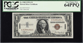 Fr. 2300. 1935A $1 Hawaii Emergency Note. PCGS Currency Very Choice New 64 PPQ.

S-C block. Nearly Gem.

Estimate: $125.00- $175.00