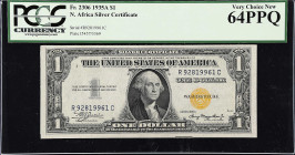 Fr. 2306. 1935A $1 North Africa Emergency Note. PCGS Currency Very Choice New 64 PPQ.

R-C block. Nearly Gem.

Estimate: $200.00- $250.00
