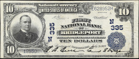 Bridgeport, Connecticut. $10 1902 Plain Back. Fr. 626. The First NB. Charter #335. Very Fine. 

Pinholes.

Estimate: $150.00- $200.00