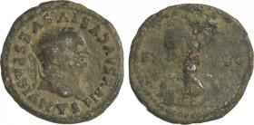 Empire
Denario de Cobre. 80-81 d.C. VESPASIANO. Anv.: DIVVS AVGVSTVS VESPASIANVS. Busto a derecha. Rev.: En campo: EX - S C. Victoria de pie a izquie...