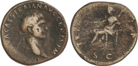 Empire
Sestercio. 98 d.C. TRAJANO. Anv.: IMP. CAES. NERVA TRAIAN. AVG. GERM. P. M. Busto laureado a derecha. Rev.: TR. P(OT. COS. II P. P). S. C. Con...