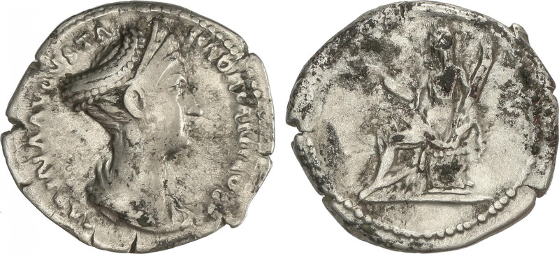 Empire
Denario. 128-136 d.C. SABINA. Anv.: Busto drapeado a derecha. Rev.: Cere...