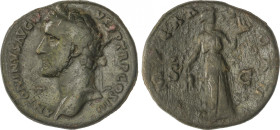 Empire
Sestercio. 143-144 d.C. ANTONINO PÍO. Anv.: ANTONINVS AVG PIVS P P TR P COS III. Cabeza laureada a izquierda. Rev.: IMPERATOR II, Fides de pie...