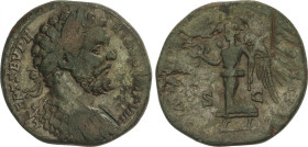 Empire
Sestercio. 196 d.C. SEPTIMIO SEVERO. Anv.: L. SEPT. SEV. PERT. AVG. IMP. VIII. Busto laureado a derecha. Rev.: (P. M. TR. P. IIII COS. II P. P...