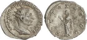 Empire
Antoniniano. 251-254 d.C. TREBONIANO GALO. Rev.: PIETAS AVGG. Piedad en pie a izquierda. 4,18 grs. AR. C-84. MBC.