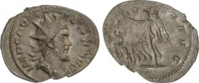 Empire
Antoniniano. 259-268 d.C. PÓSTUMO. Rev.: VICTORIA AVG. Victoria en marcha a izquierda, a sus pies cautivo. 4,23 grs. Ve. C-377; RIC-89. MBC+/M...