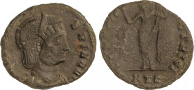 Empire
Follis. 309-310 d.C. GALERIA VALERIA. HERACLEA. Rev.: HERACLEA. VENERI VICTRICI. En exergo: HTA. Venus en pie a izquierda. 5,4 grs. AE. MBC-.
