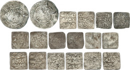 Lots
Lote 9 monedas. AR. Incluye Dirhams (8) Almohades anonimos, Dirham Califal de Abderrahman III. A EXAMINAR. BC+/MBC.
