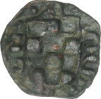 Catalonia-Aragon
Pugesa. TERESA D´ENTENÇA. COMTAT D´URGELL. Anv.: TE (flor). C (flor) OM. (flor). Escudo redondeado de abajo con campo ajedrezado. 0,...