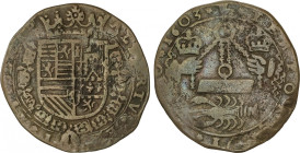 Albert and Isabella
Jetón. 1603. AMBERES. 4,06 grs. AE. Conmemoración del sitio de Ostende. D-3558. MBC-.