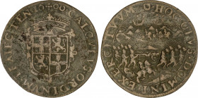 Albert and Isabella
Jetón. 1600. UTRECHT. 6,07 grs. AE. Batalla de Nieupoort entre Países Bajos y España. ESCASA. D-3507. MBC-.