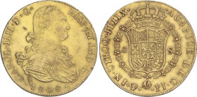 Charles IV
8 Escudos. 1808. POTOSÍ. P.J. 26,95 grs. (Leves rayitas y golpecitos). AC-1714; XC-1108. MBC+.