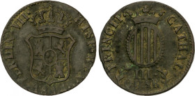 Ferdinand VII
3 Cuartos. 1814. CATALUNYA. 6,59 grs. AC-14. MBC-/MBC.