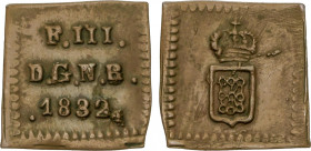 Ferdinand VII
1/2 Maravedí. 1832. PAMPLONA. 0,76 grs. AC-30. MBC+.