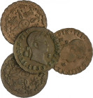 Ferdinand VII
Lote 4 monedas 2 Maravedís. 1827, 28, 30, 33. SEGOVIA. A EXAMINAR. AC-1827, 28, 30, 33. MBC a EBC.