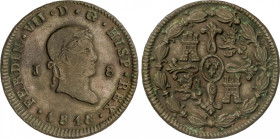 Ferdinand VII
8 Maravedís. 1818. JUBIA. 10,68 grs. AC-198. MBC+.