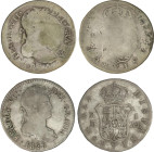 Ferdinand VII
Lote 2 monedas 1 Real. 1816 y 1828. MADRID. G.J. y A.J. 2,44 y 2,87 grs. AC-585, 592. BC- a BC+.
