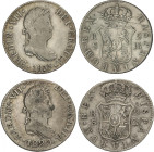 Ferdinand VII
Lote 2 monedas 2 Reales. 1820, 1833. SEVILLA. C.J. Y J.B. 5,88 y 5,91 grs. AC-952, 967. BC+ a MBC-.