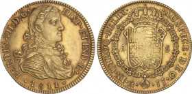 Ferdinand VII
8 Escudos. 1811. MÉXICO. J.J. 26,98 grs. AC-1786; XC-1258. MBC+.