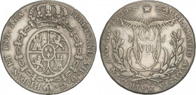 Ferdinand VII
Medalla Proclamación. 24 Agosto 1808. MADRID. 5,66 grs. Módulo 2 Reales. (Algo limpiada). He-3. MBC.
